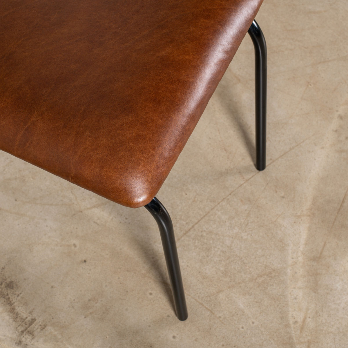 The Skool Chair | Steel & Leather - Image 8
