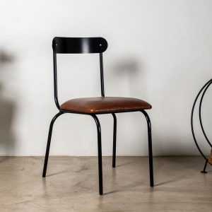 The Skool Chair | Steel & Leather