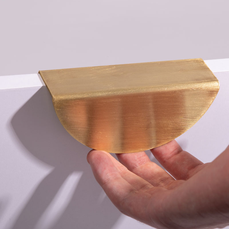 Large Luna Handle | Solid Brass | 120mm - Image 2