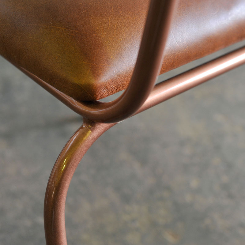 The Skool Chair | Steel & Leather - Image 11