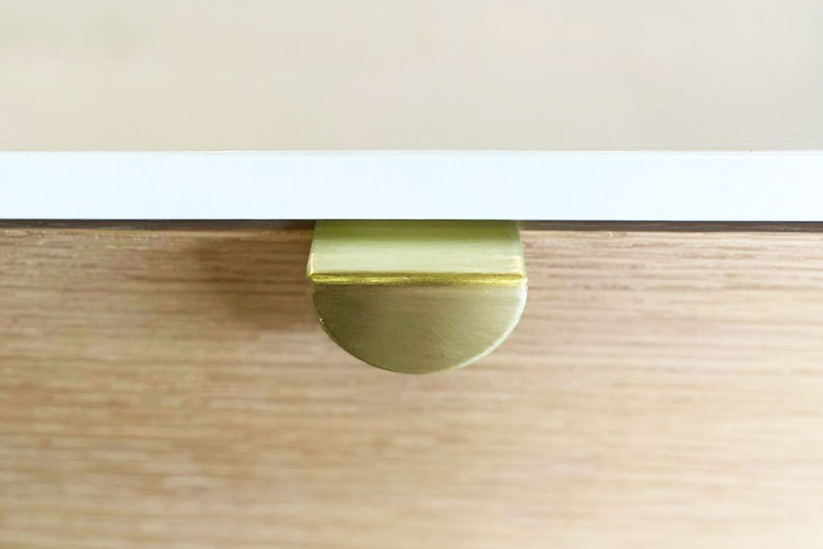 Luna Handle | Solid Brass | 70mm - Image 4