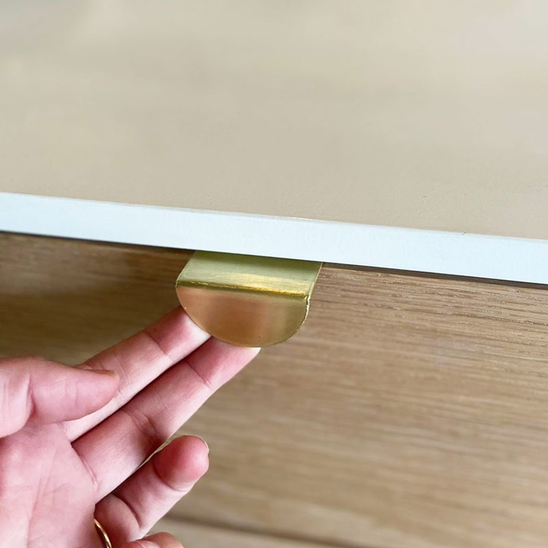 Mini Luna Handle | Solid Brass | 45mm - Image 3