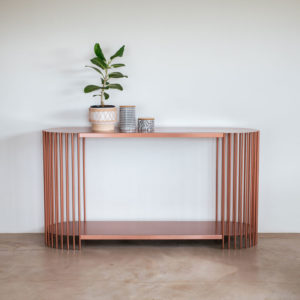 Fluted Steel Server