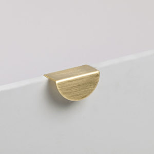 Luna Handle | Solid Brass | 70mm